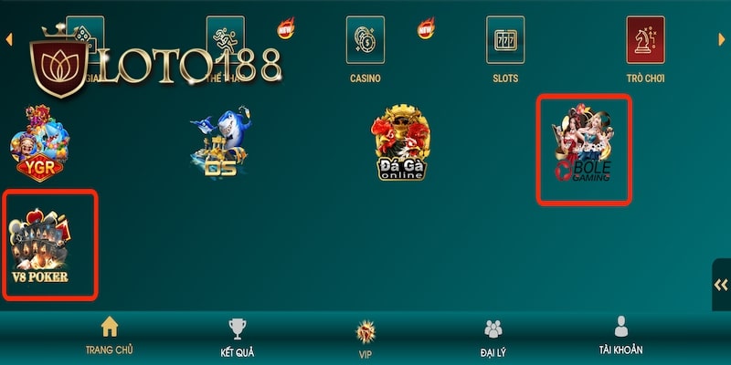 2 đối tác của Loto188 hợp tác trong game bài
