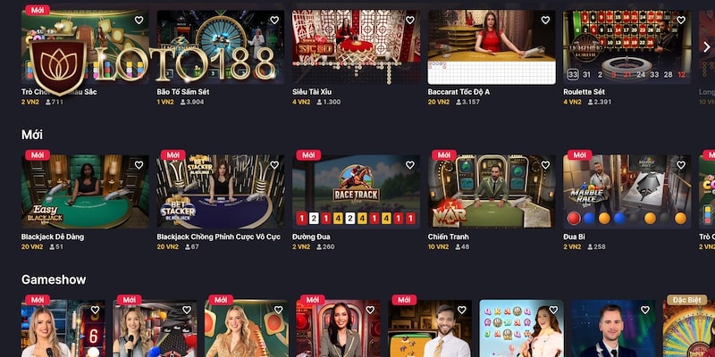 Một vài thông tin về danh mục casino Loto188